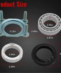 Dimensions and components of Rear Axle Bearing And Seal Kit For Wrangler JK 3.6L 2012 2017 And 3.6L 2018 3.8 2007 2011 8 Piece Set Built To Last For Off Road And Daily Drive 68499023AA 68003270AA 83503077 68008523AA