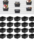 20 Pack Acoustic Wall Storage Boxes For Slatwall Organizer In The Garage Or Workshop Heavy Duty Tool And Accessory Bins