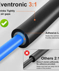 Heavy Duty Heat Shrink Tubing Kit For Wires With Three To One Shrink Ratio Marine Grade Dual Wall Adhesive Liner Black