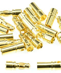 Gold Plated Three Point Five Millimeter Bullet Connectors Set 10 Pairs Male And Female For RC ESCs Motors Batteries Drones