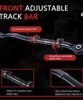 Beefy Forged Adjustable Front Track Bar For 0 To 5 Inch Lift On 2014 To 2024 Ram 2500 Bolt On Heavy Duty Steering Upgrade For Off Road Adventures Easy Install Precise Length Improved Alignment And Ride, adjustable front axle track bar