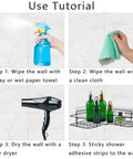 Step-by-step guide using Two Pack Transparent Shower Caddy Adhesive Pads For Replacement No Drilling Strong Wall Mount Sticky Pads.