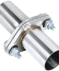 Universal 2 Inch ID To 2 Inch ID Exhaust Flange Repair Pipe Kit Crafted From Heavy Duty 304 Stainless Steel, showing detailed flange and welding.
