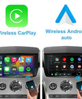 Wireless CarPlay And Android Auto Interface For Cadillac CTS 2009-2013 Retrofit Kit With Original Camera Support displayed installed.