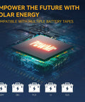 Ready To Roll 6500W Hybrid Solar Inverter 48V DC To 120V And 240V AC Split Phase With 140A MPPT Controller 10kW Max Solar Input Pure Sine Wave Smooth Power Flow For Lithium Or Lead Acid circuit board with battery compatibility icons
