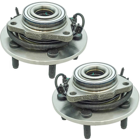 Front Left And Front Right Wheel Bearing And Hub Assembly Set For 2012 To 2018 Dodge Ram 1500 And 2019 To 2022 Ram 1500 Classic Two Piece Kit