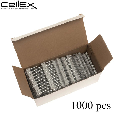 Open box showing 1000 Heavy Duty Collated Concrete Nails 1 1/4 In (32mm) for GX3 GX100 GX120 Cordless Nailer