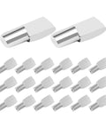 Heavy Duty Spoon Shape 7mm Shelf Pegs 60 Pack Nickel Plated Metal Cabinet Shelf Holders for home kitchen office