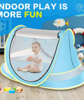 Pop Up Baby Beach Tent For Toddlers And Infants, Portable Sun Shade For Beach And Camping, Easy Two Way Access, Lightweight Travel Tent
