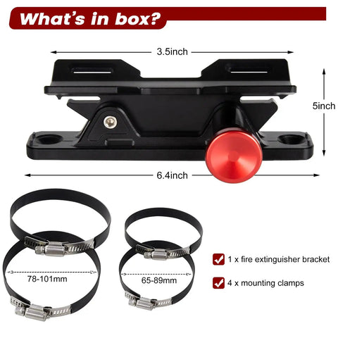 Badass Quick Release Fire Extinguisher Mount Bracket For Jeep Wrangler Truck Utv And Rv Emergency Grab Tool Solid Aluminum Ready When Chaos Hits Secure Your Rig Today