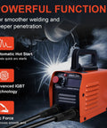 Portable 110V MMA Stick Welder With IGBT Inverter, Hot Start, Arc Force, Anti-Stick, Lightweight 250A Welding Machine For Home Projects