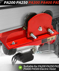 Heavy Duty I Beam Trolley 0.5 Ton Capacity With Dual Track Rollers Adjustable Flange installed on I-beam