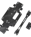 Carbon Fiber Wave Box Bottom Plate Two Layer Upgrade For WLtoys 1/28 284131 K979 K989 K999 RC Car Battery Mount Kit