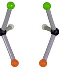 Organic Chemistry Molecular Model Set 120 Piece Kit With Color Coded Hydrogen, Carbon, Oxygen And Nitrogen Atoms, Isomers Display