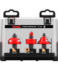 Six Piece Starter Router Bit Set With One Half Inch Shank In Shadow Box Case, Pro Grade Bits That Rout Hardwood And Softwood