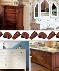 Premium 8 Pack Drawer Slide Replacement Kit Featuring Smooth Roller Tracks Heavy Duty Plastic Guides Complete Mounting Hardware For Commercial Dressers Rolls Smooth As Butter with various furniture and plastic guides.