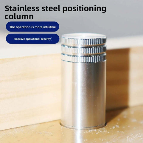 20mm Stainless Steel Bench Dogs Set with Rubber Connector in T Track Workbench