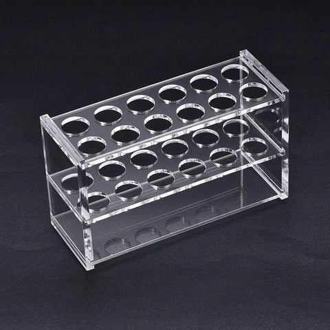 Clear Acrylic Test Tube Holder Lab Stand Rack With 2 By 6 Wells For 13 16Mm 10Ml Centrifuge Tubes Space Saving Lab Organizer