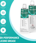 Heavy Duty Solid Lubricant Paste For Bolted Metal Joints And Anti Seize Fasteners, High Load And High Temperature Resistance, Chemical Resistant, Nickel Free And Lead Free, 100G Brown Tube For Threads And Fasteners, Pro Grade Industrial, featuring two tubes of MOLYKOTE 1000 paste.