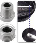 Two Pack Pressure Washer Nozzles With One Eighth Inch NPT Thread, Heavy Duty Stainless Steel Spray Nozzles, 25 Degree Pattern, 4000 PSI