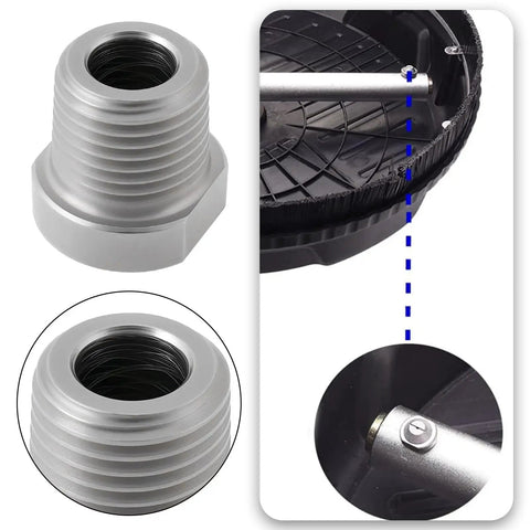 Two Pack Pressure Washer Nozzles With One Eighth Inch NPT Thread, Heavy Duty Stainless Steel Spray Nozzles, 25 Degree Pattern, 4000 PSI