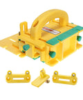 GRR-RIPPER Advanced 3D Pushblock With Handle Bridge Kit in yellow, designed for precision control during woodworking.