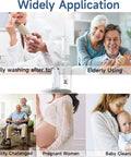 Portable Bidet For Travel And Daily Use With High Pressure Stream 350ml Tank in various everyday applications including elderly and baby care.
