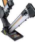 Close-up of 3-In-1 Pneumatic Flooring Nailer And Stapler, 15.5-Gauge Staples and 16-Gauge Cleats, 2-Inch capacity, mallet not included