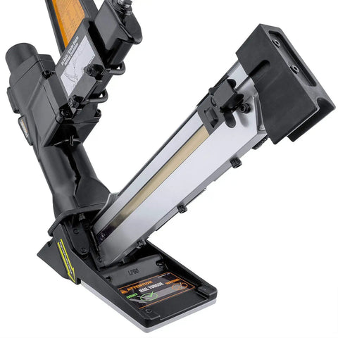 Close-up of 3-In-1 Pneumatic Flooring Nailer And Stapler, 15.5-Gauge Staples and 16-Gauge Cleats, 2-Inch capacity, mallet not included