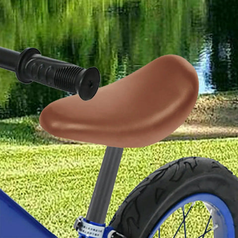Kids Balance Bike Seat Cushion Replacement Saddle With Seatpost 22mm Easy Install Soft PU Rails Compatible Children Tricycle