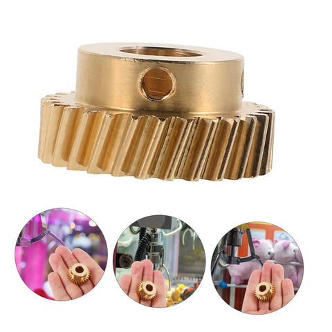 Beef Up Your Claw Machine With Dual Gear Upgrade For Stronger Grip And Stable Catch Precision Worm Gear And Pinion Replacement Parts For Toy Claw Machines Compatible With Various Models brass gear