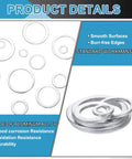 Built Tough Aluminum Flat Washers 100 Piece Pack 18X24X1.5mm Silver featuring smooth surfaces and burr-free edges.