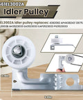 4561EL3002A idler pulley from No Fuss Heavy Duty Dryer Roller Kit Replacement For Front Load And Top Load Dryers Includes 4581EL2002L