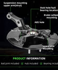 Diagram of a Left Front Steering Knuckle And Wheel Bearing Hub Assembly For Civic 2012 2013 2014 2015 2016 1.8L Direct Fit Replacement With Easy Install On The Driver Side Replaces LK097 51216 TR3 Y00 51216 TR0 A00