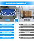 Comparison of 10 Inch Heavy Duty Pneumatic Caster Wheels Set Of Four Rolls Smooth As Butter 660 LBS Per Wheel and alternative cart designs.