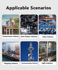 Collage of applicable scenarios for Plasma Cut Torch Head With Straight Handle Stainless Steel 1 Inch Heavy Duty Cutting