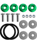 Car Bumper Quick Release Clips Kit, 18 Pcs Front And Rear Bumper Bracket Fasteners, Universal Auto Fasteners For SUV, Truck, And Car, Durable Aluminum