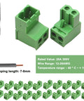 16 Pack 2 Pin Screw Terminal Block Connector 5.08 Millimeter Pitch Plug And Play With 2 Pin Phoenix Plug For 12 28 AWG Wires