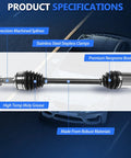 Drop In Ready CV Axle Front FWD For 2007 To 2013 Mazda 3 Automatic Transmission 2.0L 2.3L 2.5L CV Joint Axle Shaft Assembly