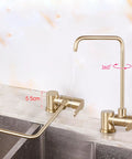 Under-Sink Drinking Water Filter Faucet - 1/4" 240mm Tap for KitchenEasy InstallatLead-FreeHigh Flow RateCleanSafe Drinking Water Solut with 360 swivel design.