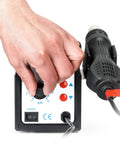 Hand adjusting dial on 858D SMD Rework Station With Hot Air Gun 700W Soldering Desoldering Kit LED Digital Temperature Display