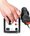 2 In 1 SMD Soldering Rework Station With Hot Air Gun Set Pro Grade LED Digital Temperature Display in use