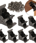 Heavy Duty Stainless Steel Folding Table Leg Brackets With Self Locking Hinges Built Different For Heavy Lifters Zero Drama Assembly Nifty Foldable Support Kit with screws and multiple brackets.