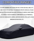 Black car cover with compatible Honda part numbers for G8HL-H71 AC Relay For Honda 4 Pin Starter Relay Fits Blower Motor Fans.