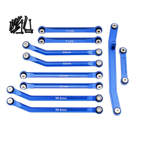 High Clearance Steering Rod Links Set For Axial SCX24 Scale 1 24 Upgrades C10 Wrangler JLU Bronco Double Links with screws