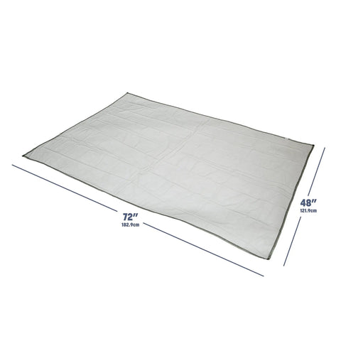 Ultra Fine Mosquito Netting Sheet No See Um Mesh For Indoor Outdoor Use, Lightweight Packable, shown in full view with dimensions.