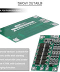 Heavy Duty 3S 40A Lithium Battery Protection Board For 18650 Cells Rock Solid Overcharge And Short Circuit Defense Straight Up Smooth Balance Charging PCB With Nickel Strips Pack Of 4, detailed PCB layout.