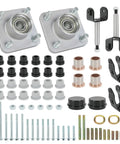 Golf Cart Front End Repair Kit For 2004 Up Club Car Precedent Gas And Electric Including King Pins Bearings Hubs Bushings