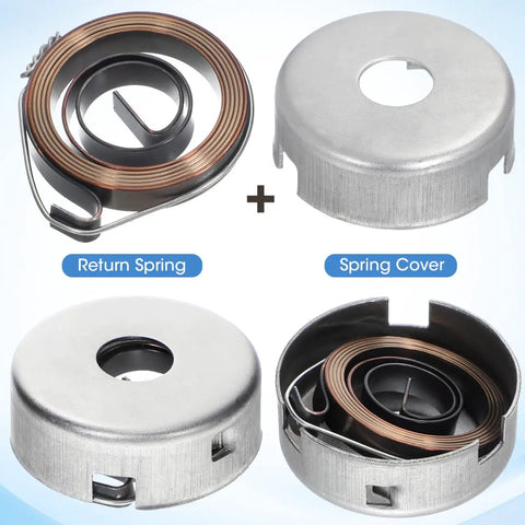 Drill Press Return Spring Set For Quill Coil Assembly Bench Drill Press Replacement Part with cover and steel spring kit.