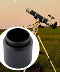 Sturdy Aluminum 1.25 Inch To C To CS Interface Telescope Eyepiece Adapter with telescope in background for astronomy accessories